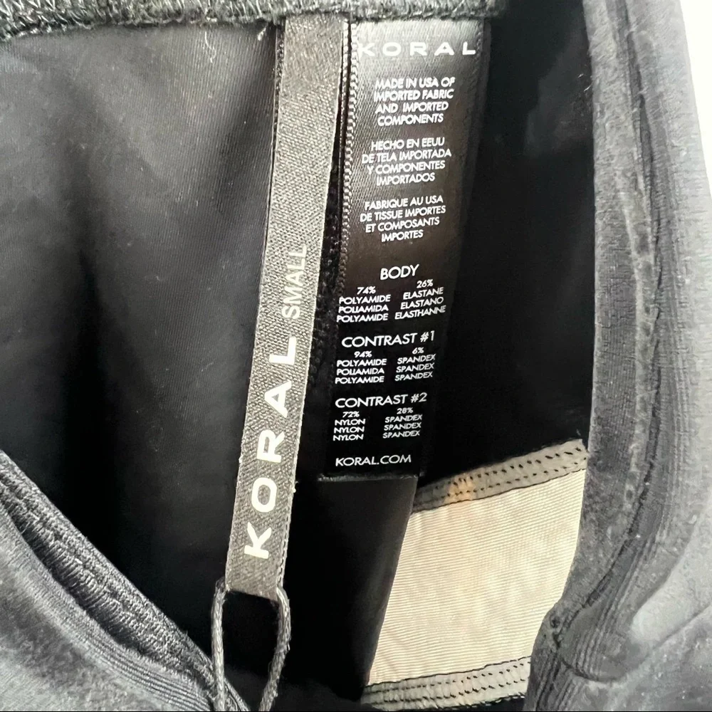 KORAL Dynamic Duo High Rise Energy Legging in Black & White, Size Small, NWT! - Picture 5 of 6